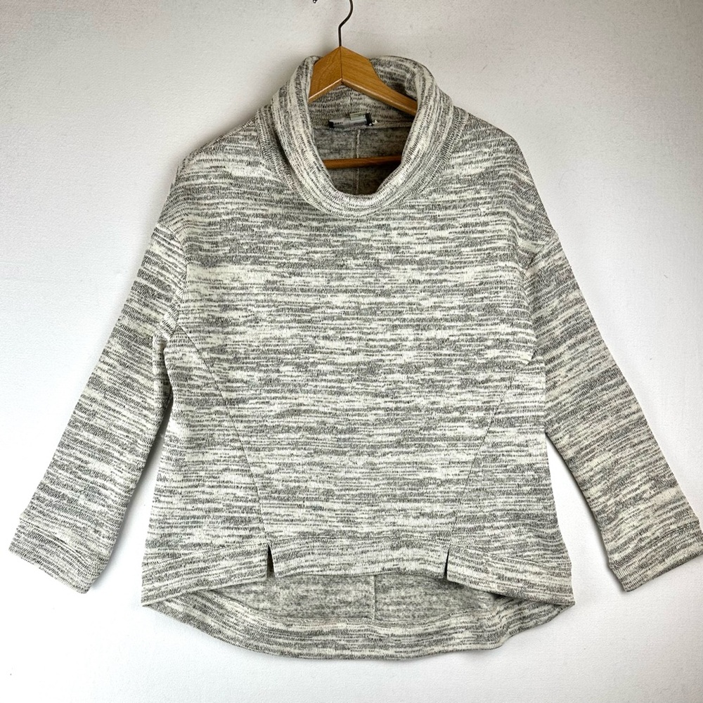 Saturday Sunday Anthropologie Mock Marled Sweatshirt